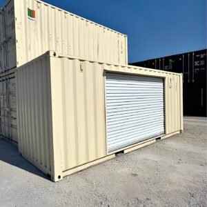 20ft One-Trip Shipping Container with 10ft Roll-Up Door